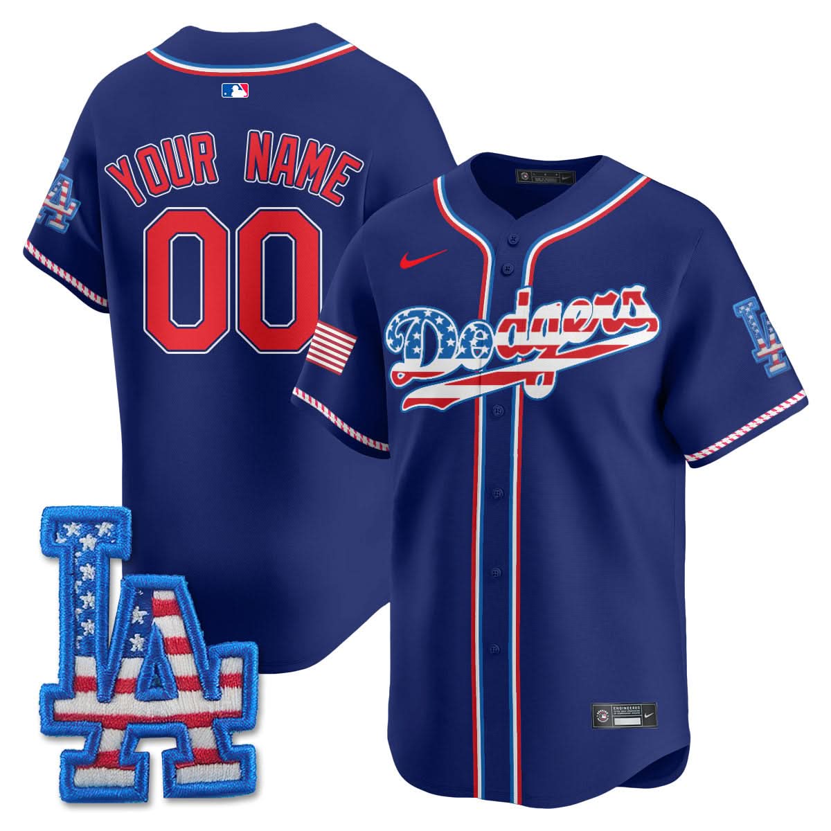 LAD 2025 Fourth of July Custom Jersey - Stitched