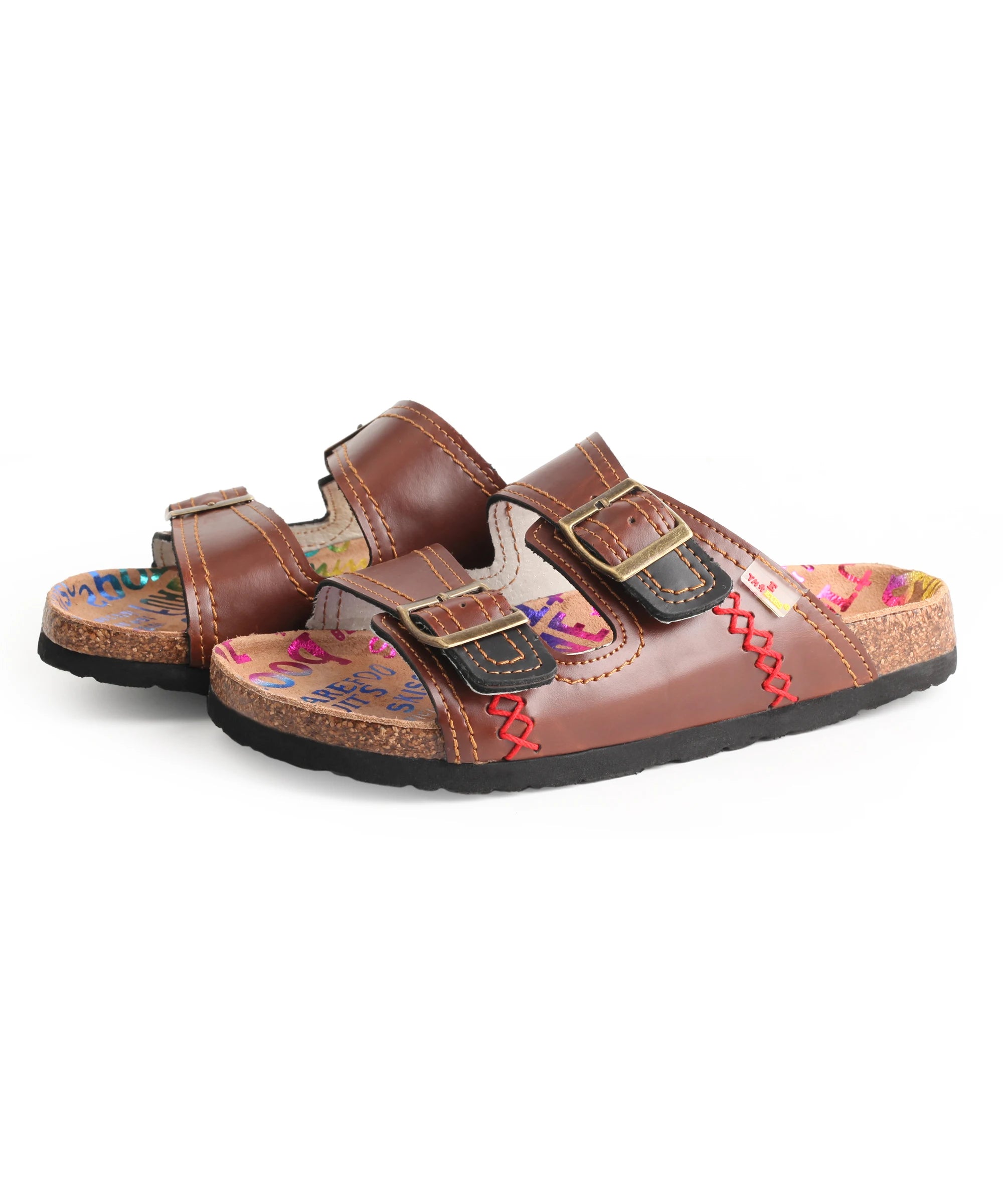 TMA EYES Summer 2023 New Unisex Casual Solid Leather Women's Sandals and Slippers with Needle Buckle