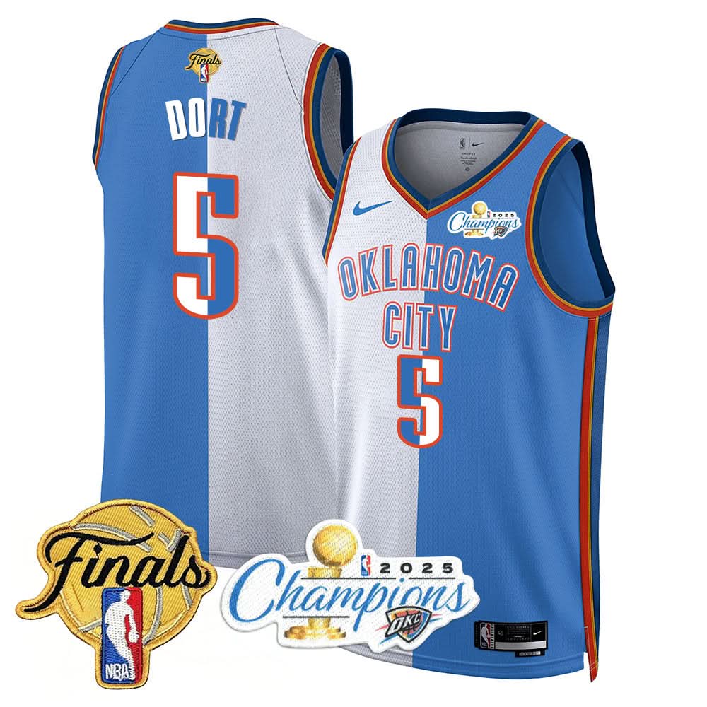 OKC 2025 Basketball  Champions Jersey - Stitched
