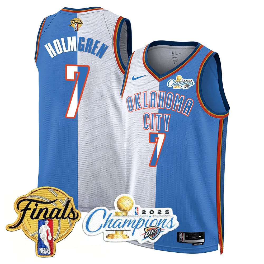 OKC 2025 Basketball  Champions Jersey - Stitched