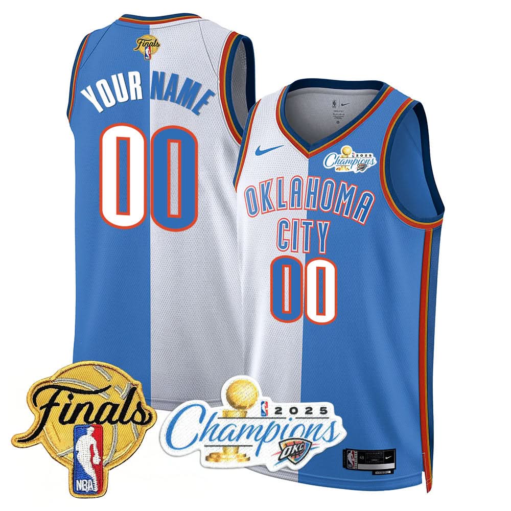 OKC 2025 Basketball  Champions Custom Jersey - Stitched