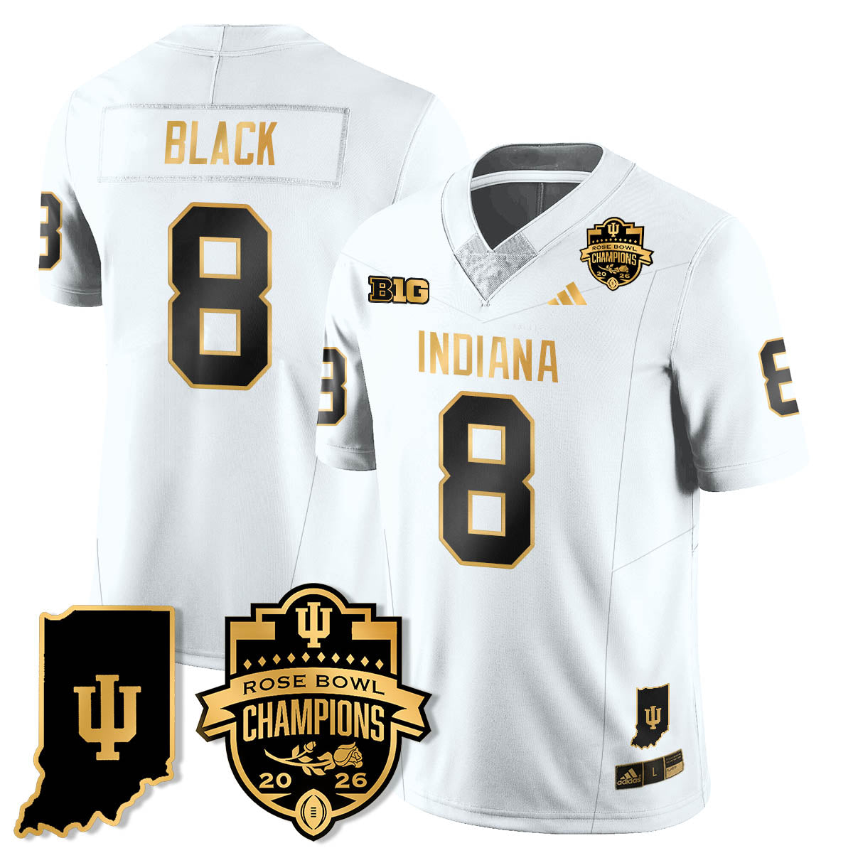 IND Vapor Limited Football Gold Jersey - Rose Bowl Champions