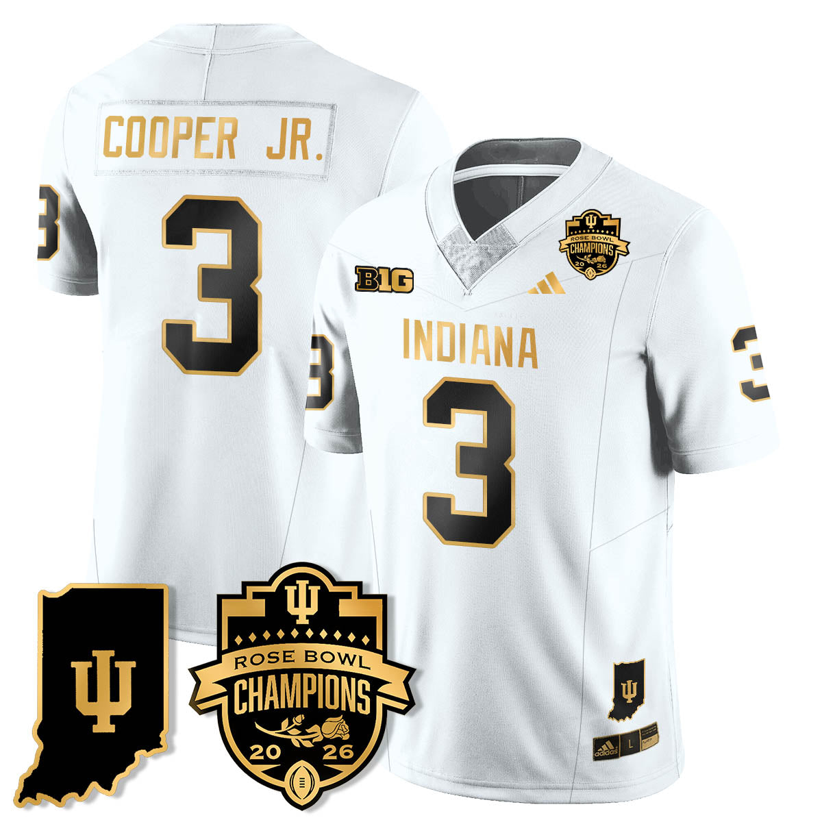 IND Vapor Limited Football Gold Jersey - Rose Bowl Champions