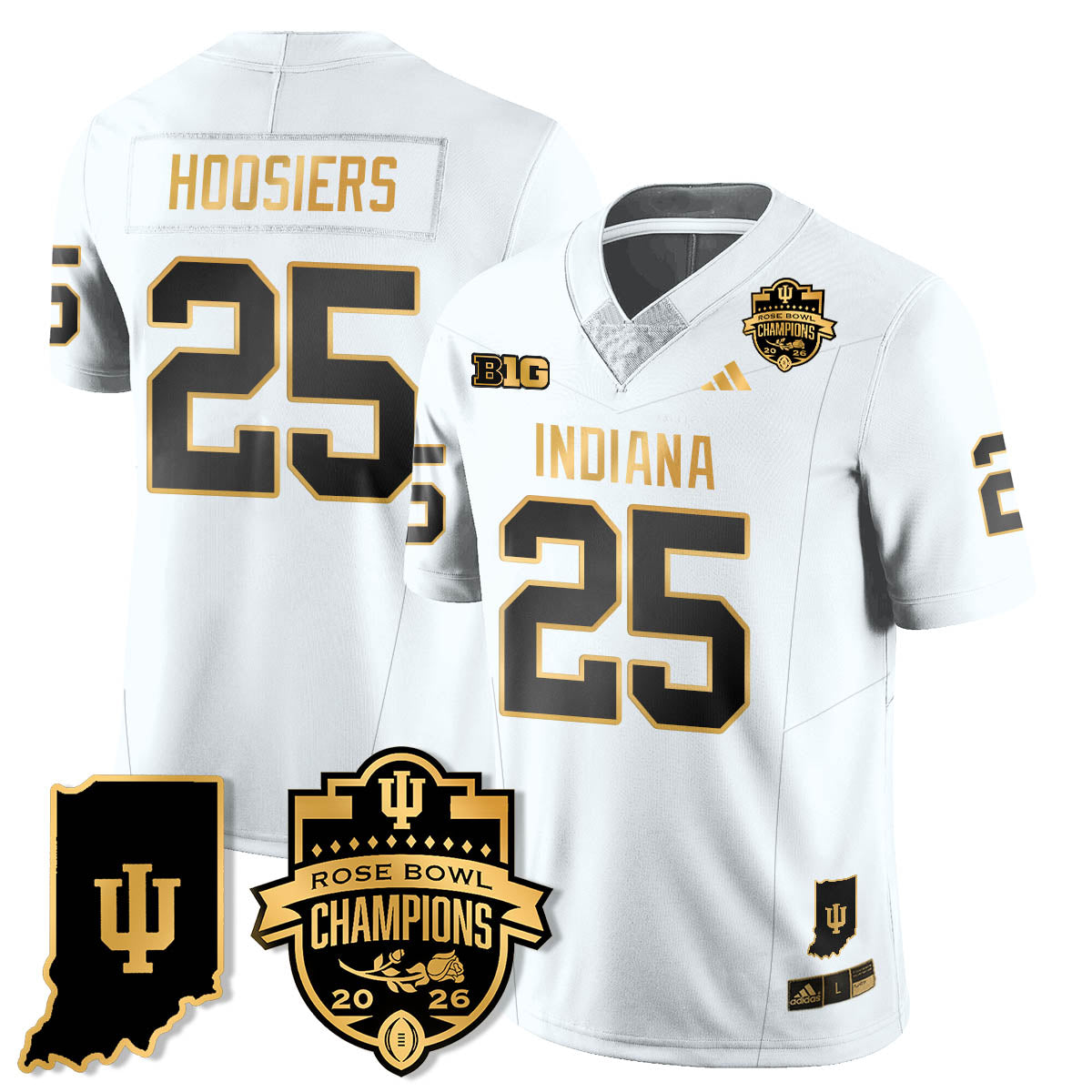 IND Vapor Limited Football Gold Jersey - Rose Bowl Champions