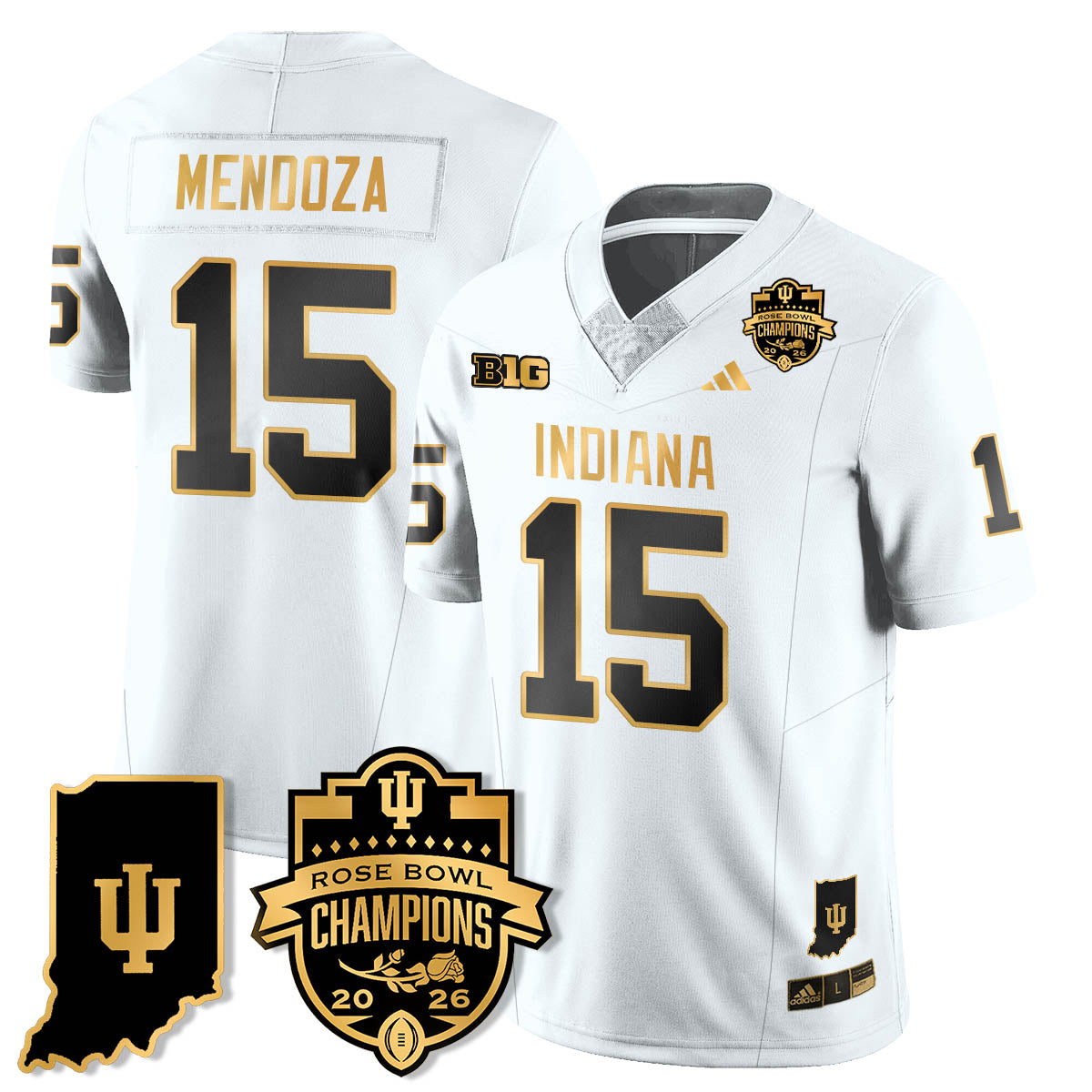 IND Vapor Limited Football Gold Jersey - Rose Bowl Champions