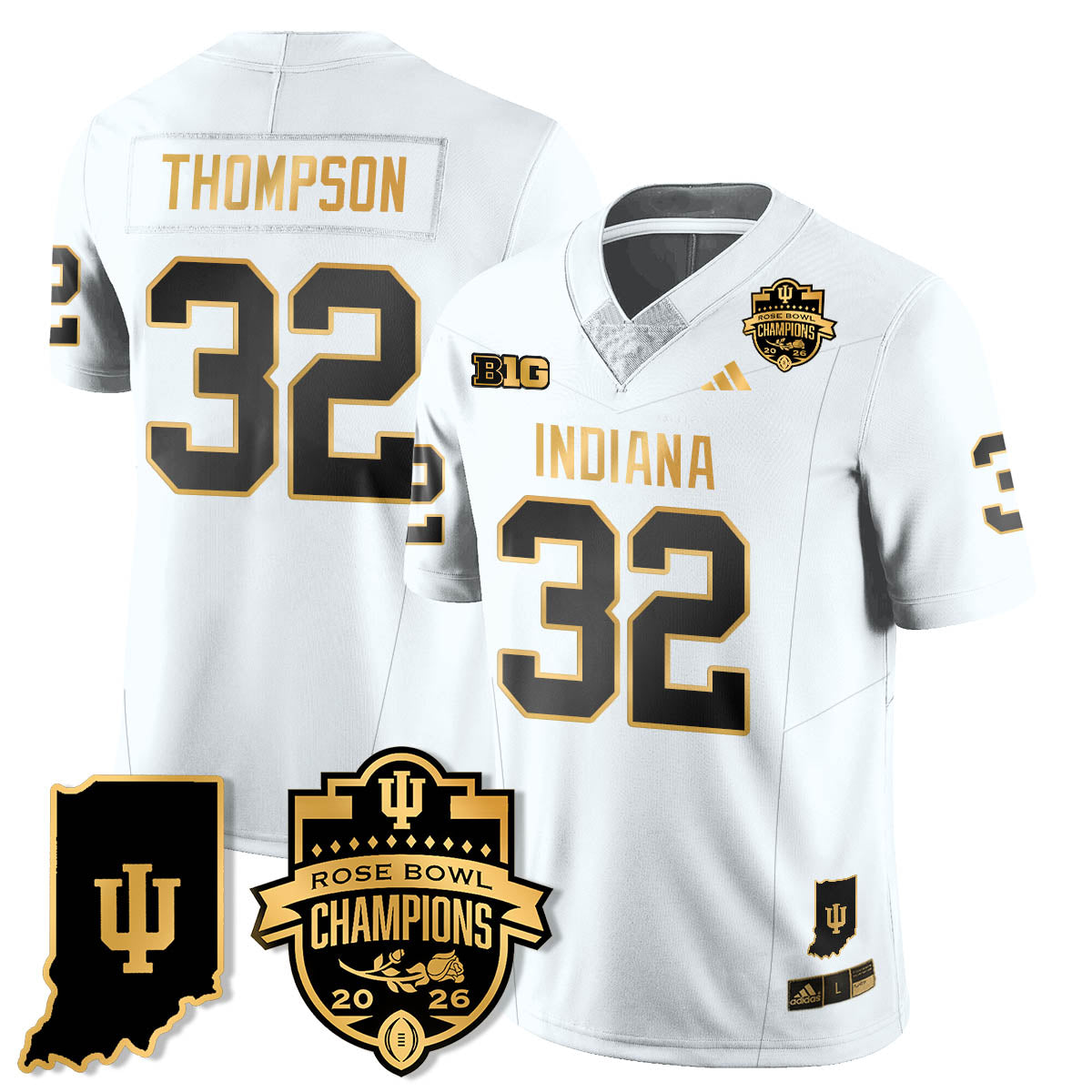 IND Vapor Limited Football Gold Jersey - Rose Bowl Champions