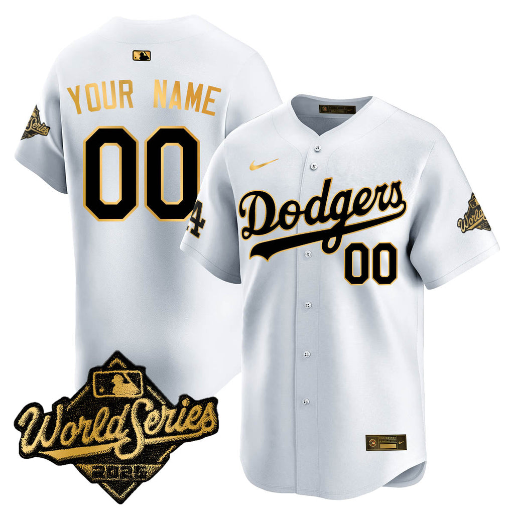 LAD 2025 World Series Gold Jersey - Stitched
