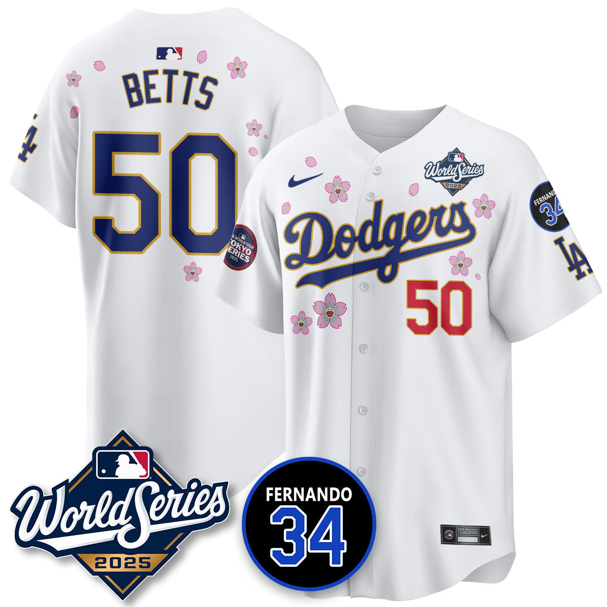 LAD Tokyo Series 2025 NL Champions Jersey - Stitched