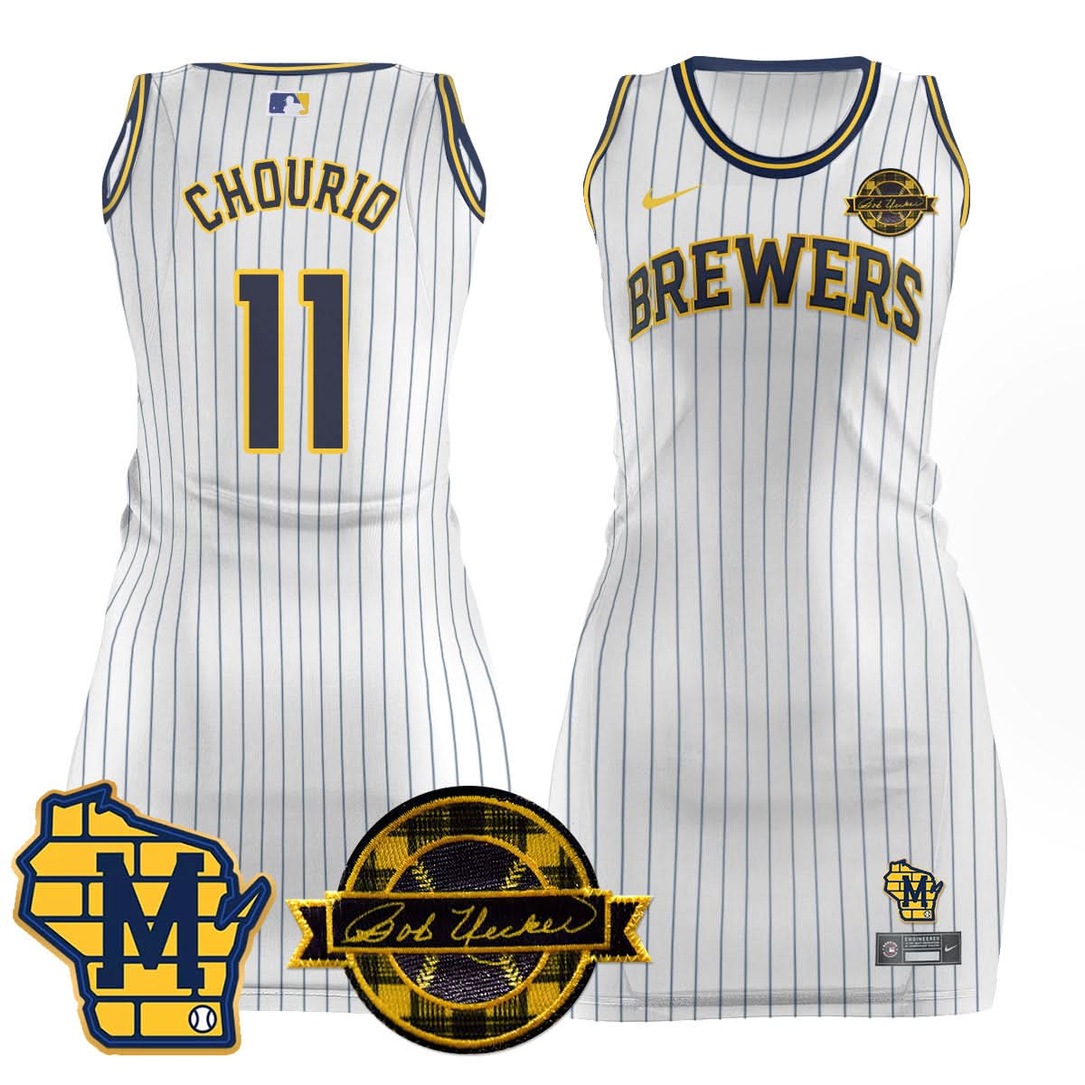 MB Limited Jersey Dress - Bob Uecker Patch - Stitched