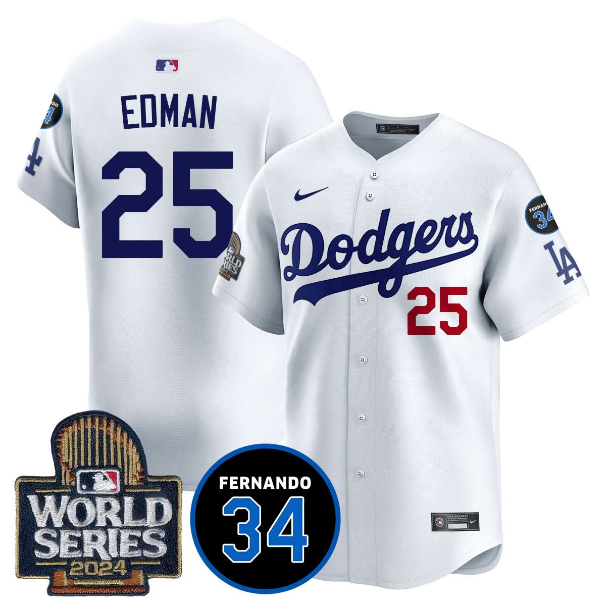 LAD Fernando Valenzuela Memorial Jersey - Stitched