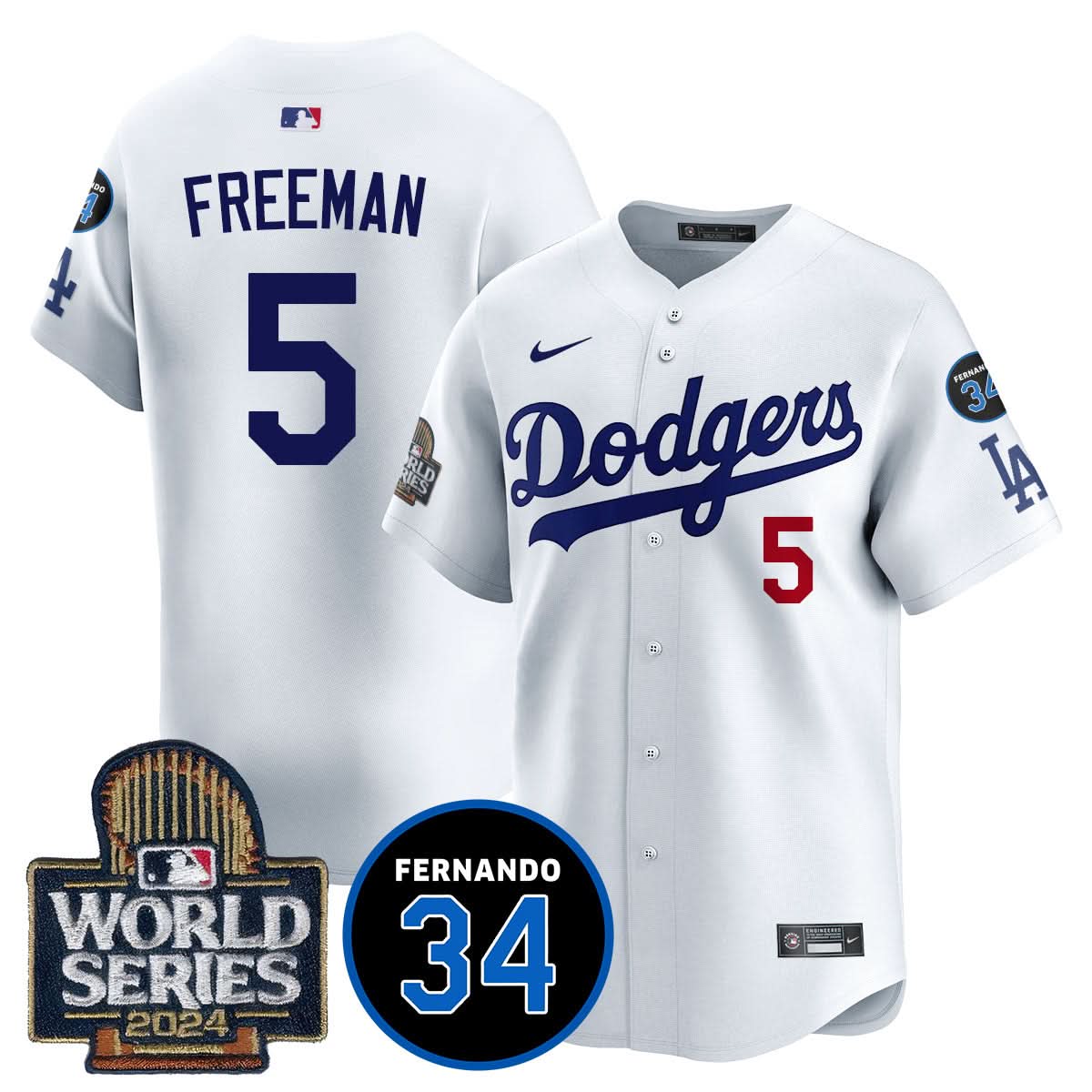 LAD Fernando Valenzuela Memorial Jersey - Stitched