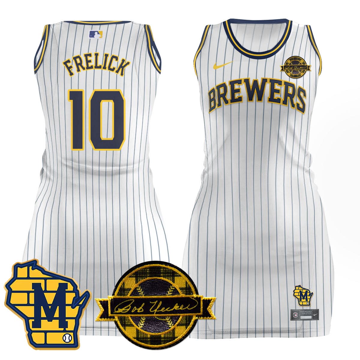 MB Limited Jersey Dress - Bob Uecker Patch - Stitched