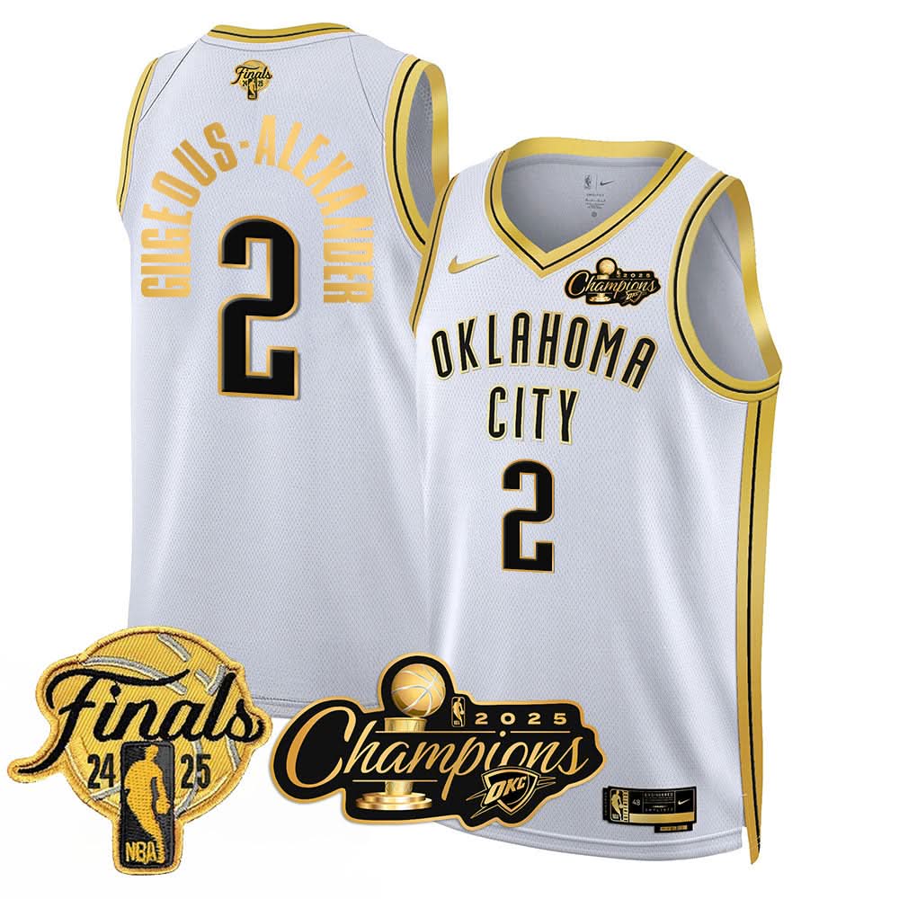 OKC 2025 Basketball  Champions Jersey - Stitched
