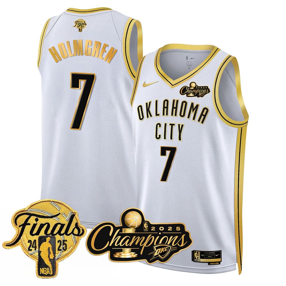 OKC 2025 Basketball  Champions Jersey - Stitched