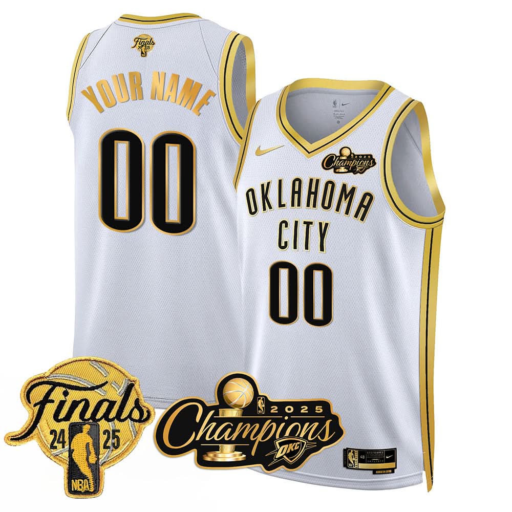 OKC 2025 Basketball  Champions Custom Jersey - Stitched