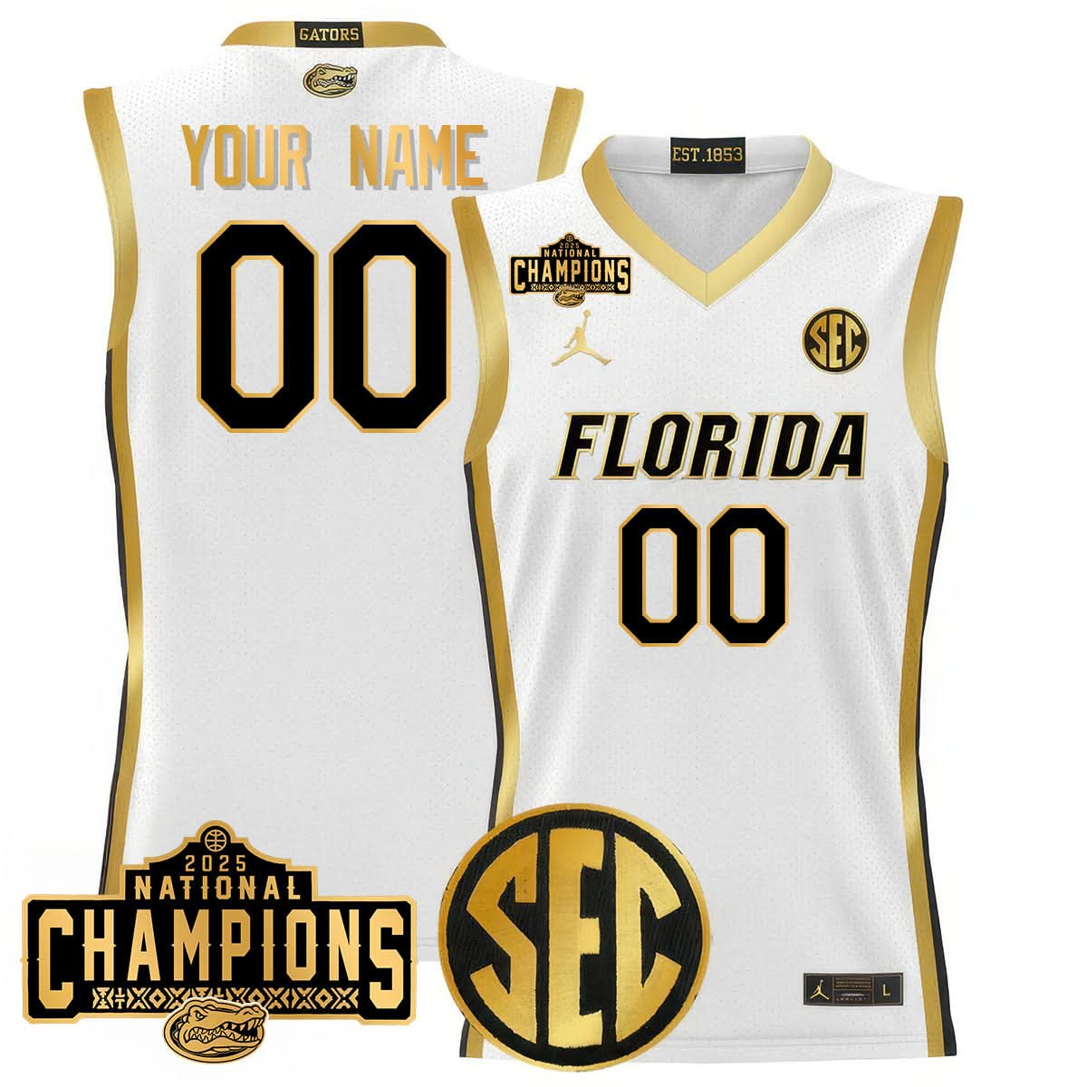 FG 2025 National Champions Basketball Custom Jersey - Stitched
