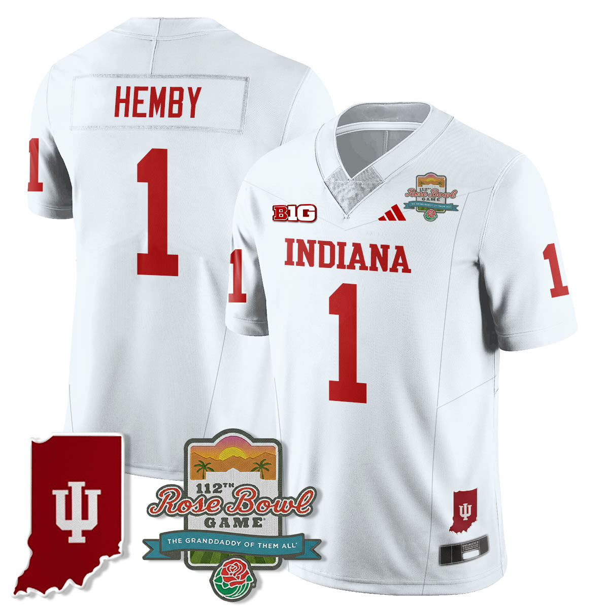 IND Vapor Limited Football Jersey - Rose Bowl 112th