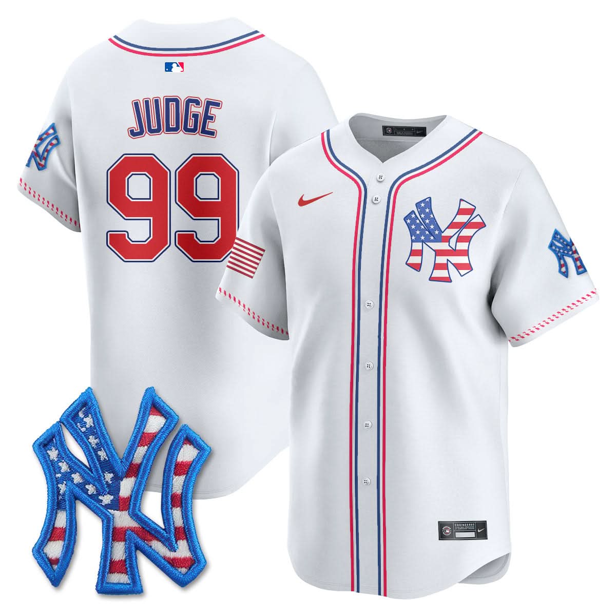NYY 2025 Fourth of July Jersey - Stitched