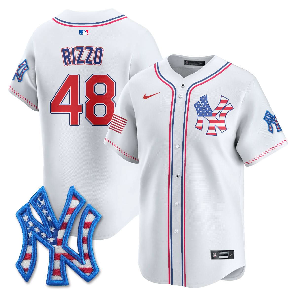 NYY 2025 Fourth of July Jersey - Stitched