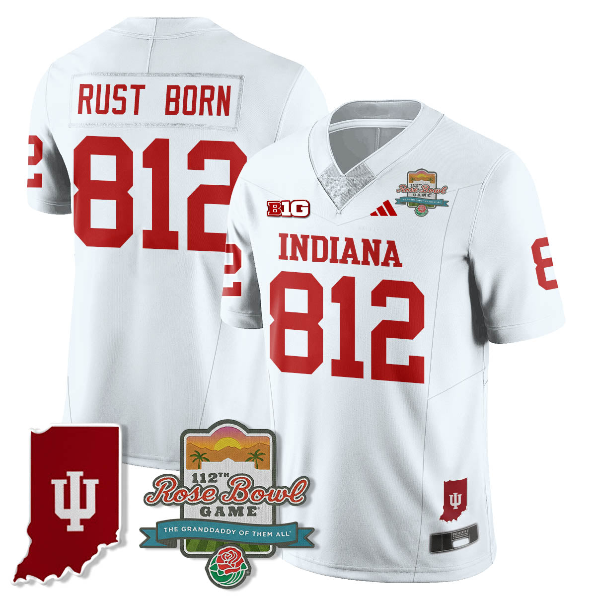 IND Vapor Limited Football Jersey - Rose Bowl 112th