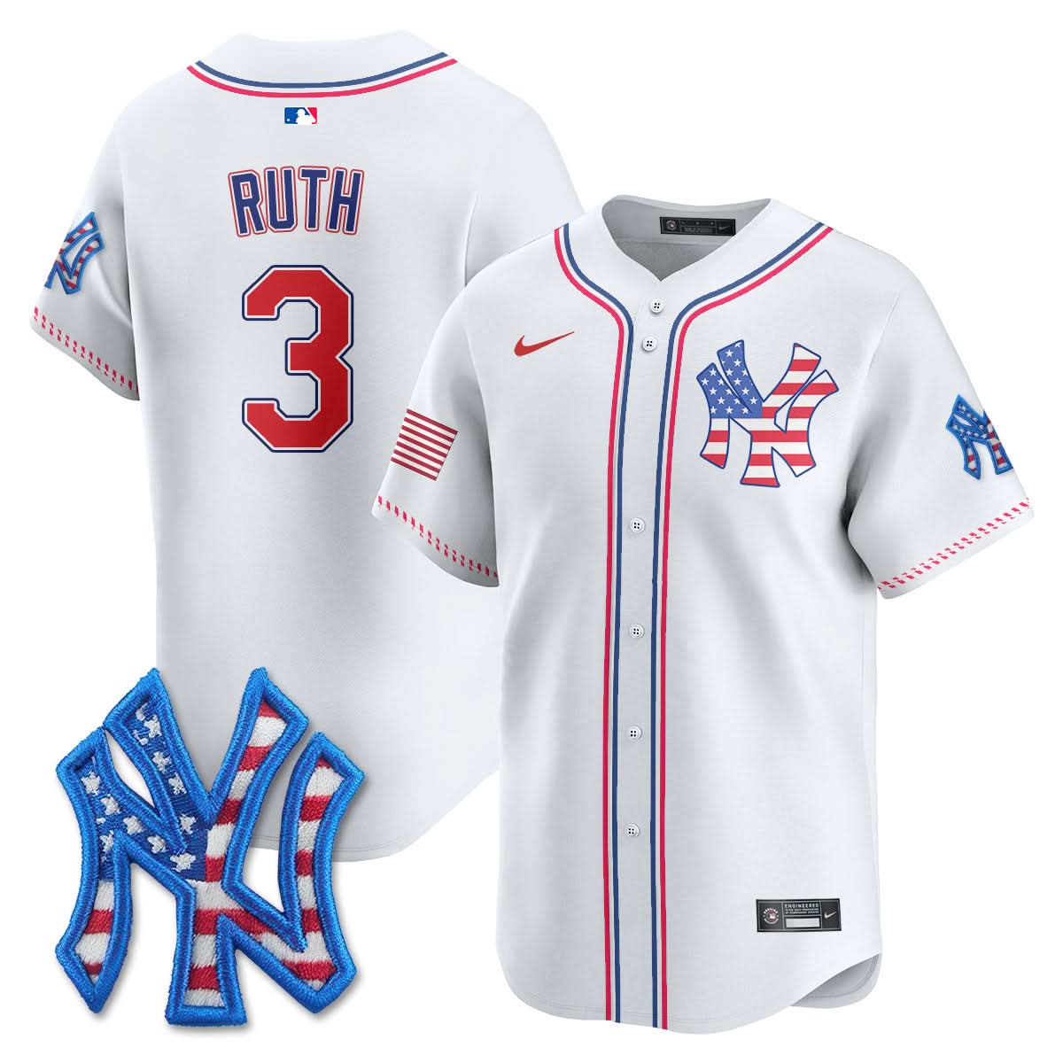 NYY 2025 Fourth of July Jersey - Stitched