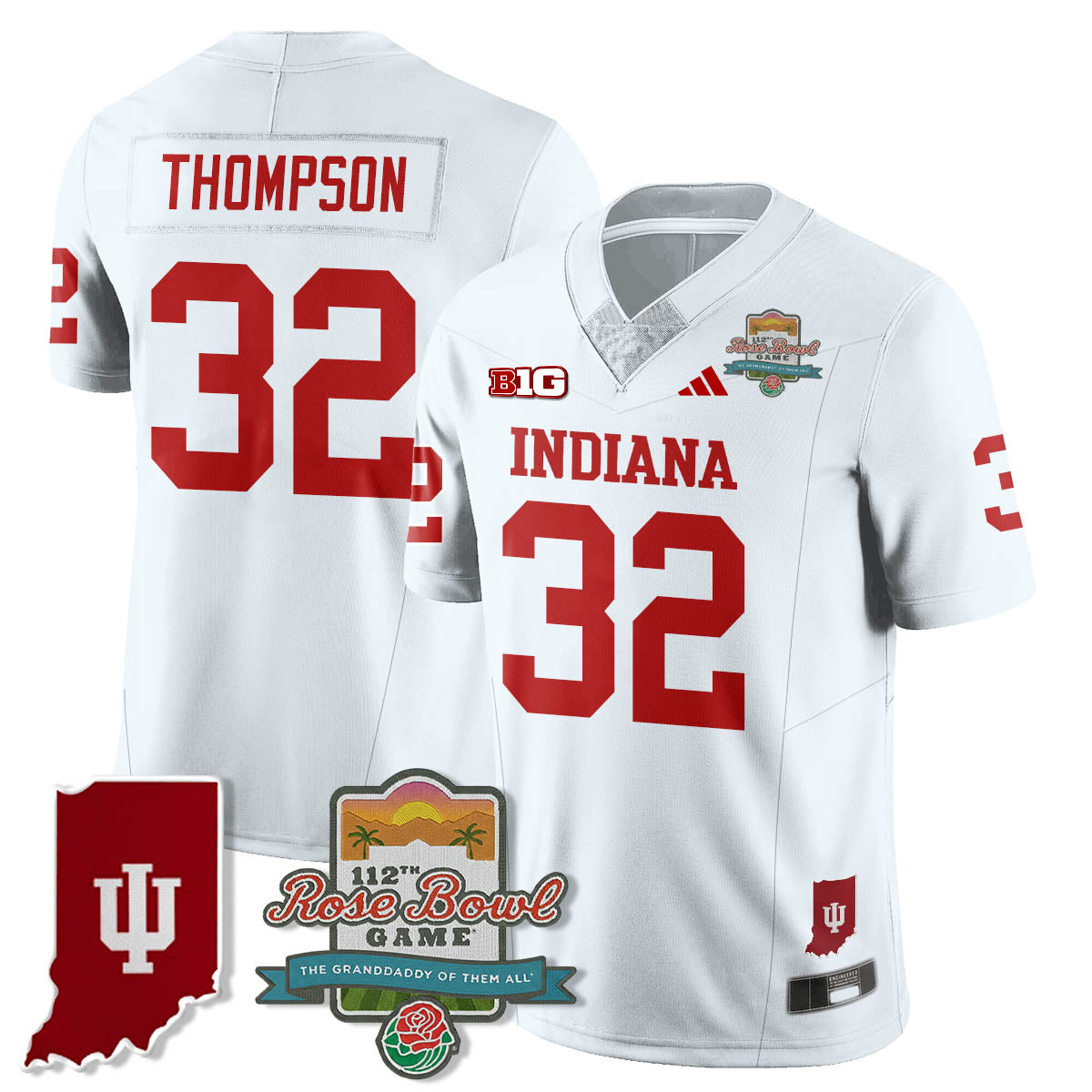 IND Vapor Limited Football Jersey - Rose Bowl 112th