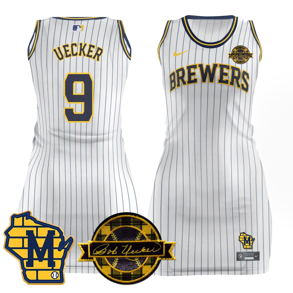 MB Limited Jersey Dress - Bob Uecker Patch - Stitched