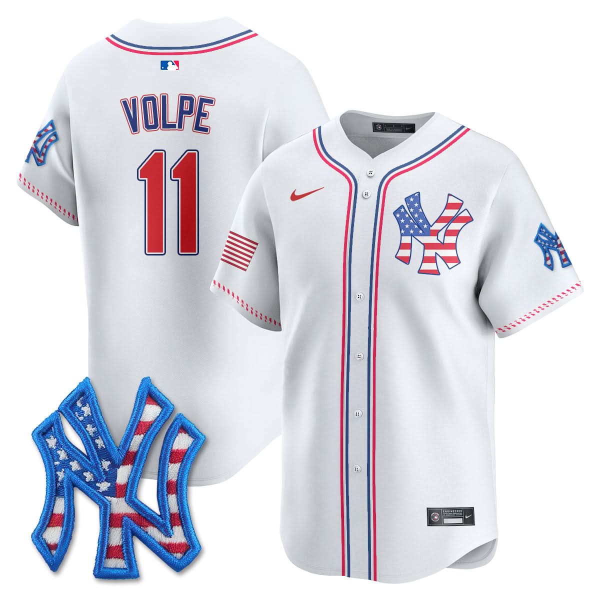 NYY 2025 Fourth of July Jersey - Stitched