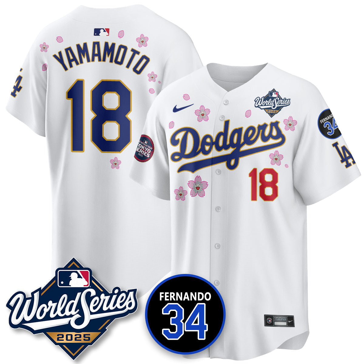 LAD Tokyo Series 2025 NL Champions Jersey - Stitched