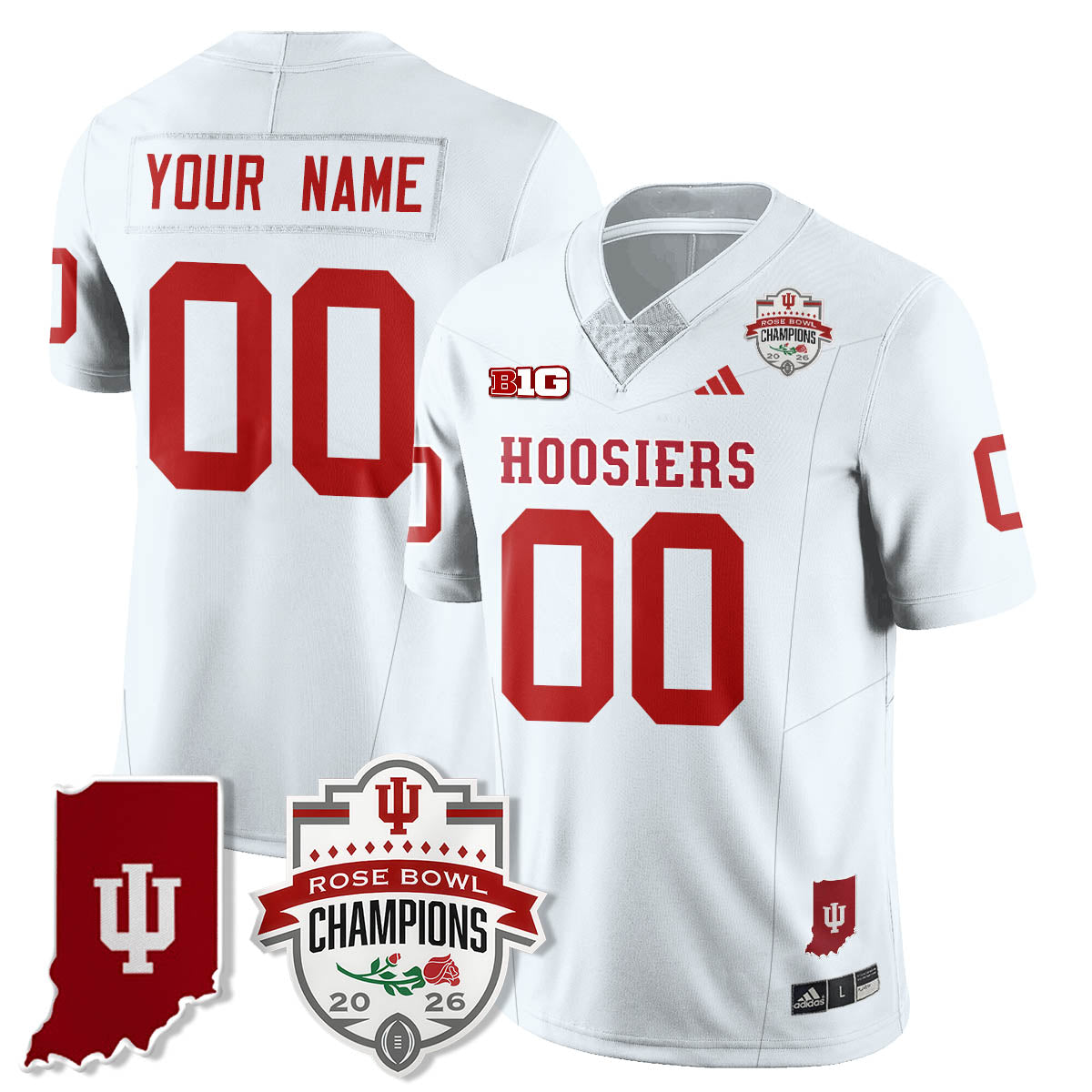 IND Vapor Limited Football Custom Jersey - Rose Bowl Champions