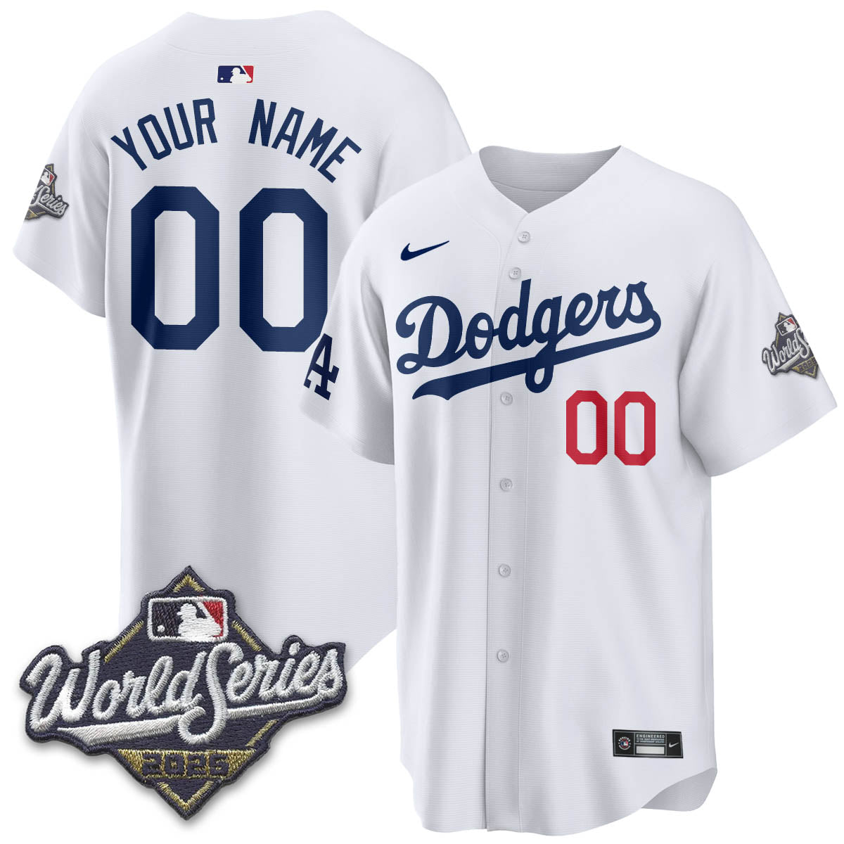 LAD 2025 World Series Custom Jersey - Stitched