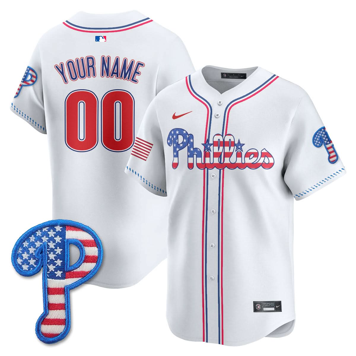 PP 2025 Fourth of July Custom Jersey - Stitched