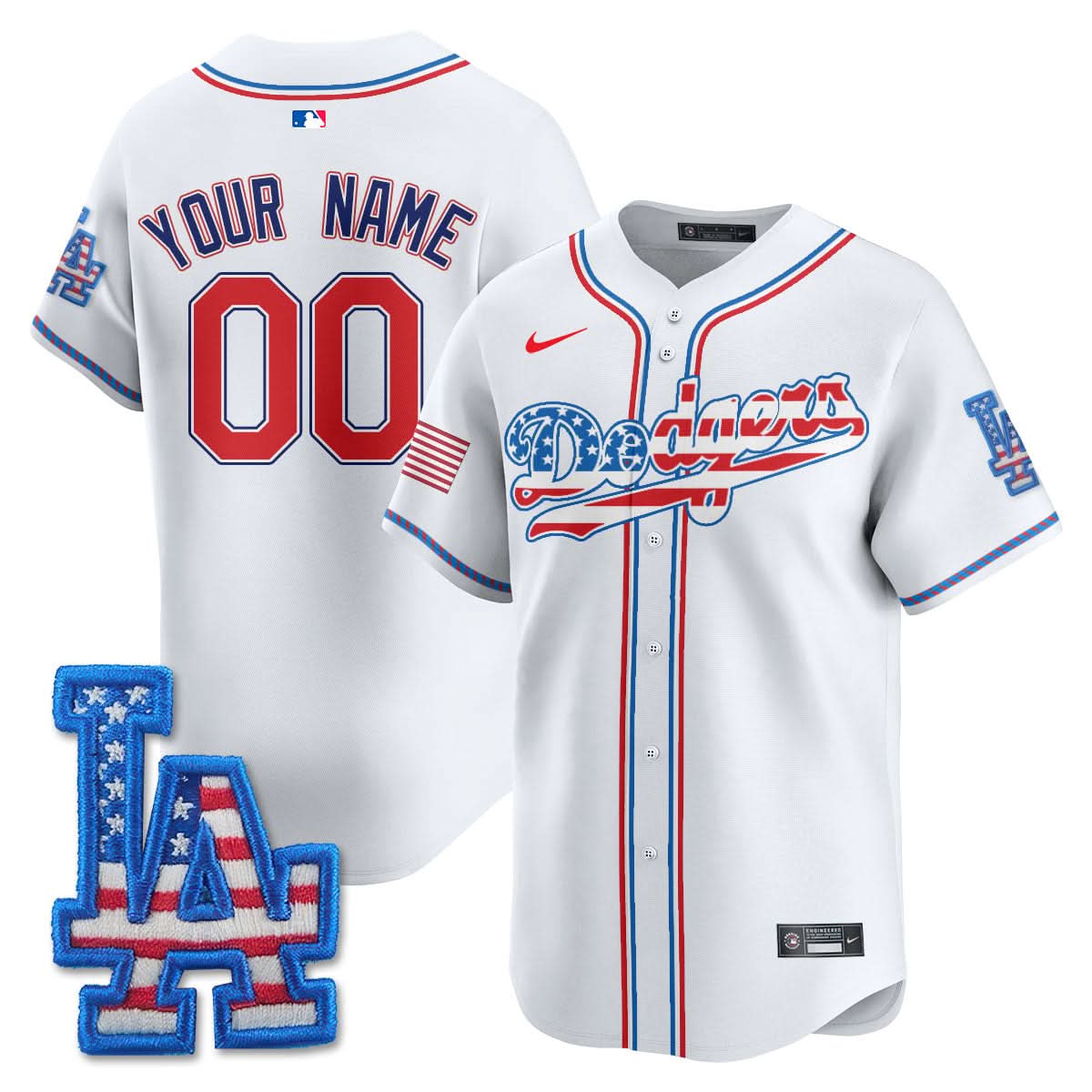 LAD 2025 Fourth of July Custom Jersey - Stitched