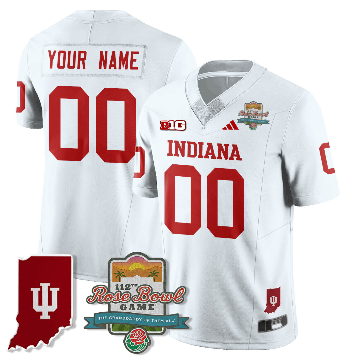 IND Vapor Limited Football Custom Jersey - Rose Bowl 112th