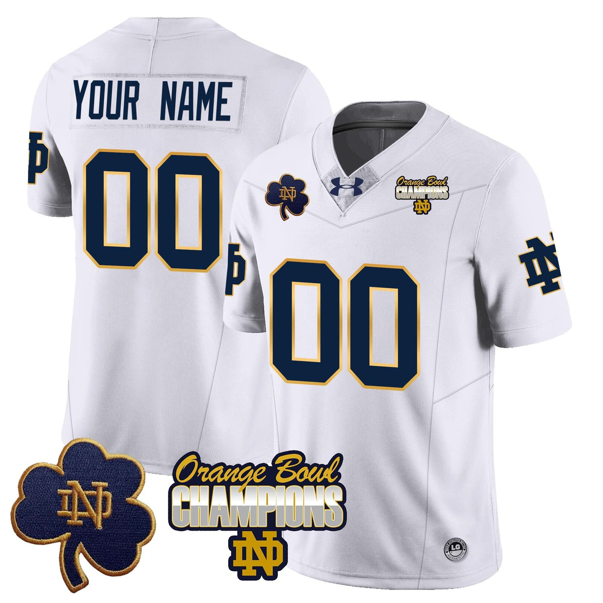 Custom NDFI 2025 Orange Bowl Champions Jersey