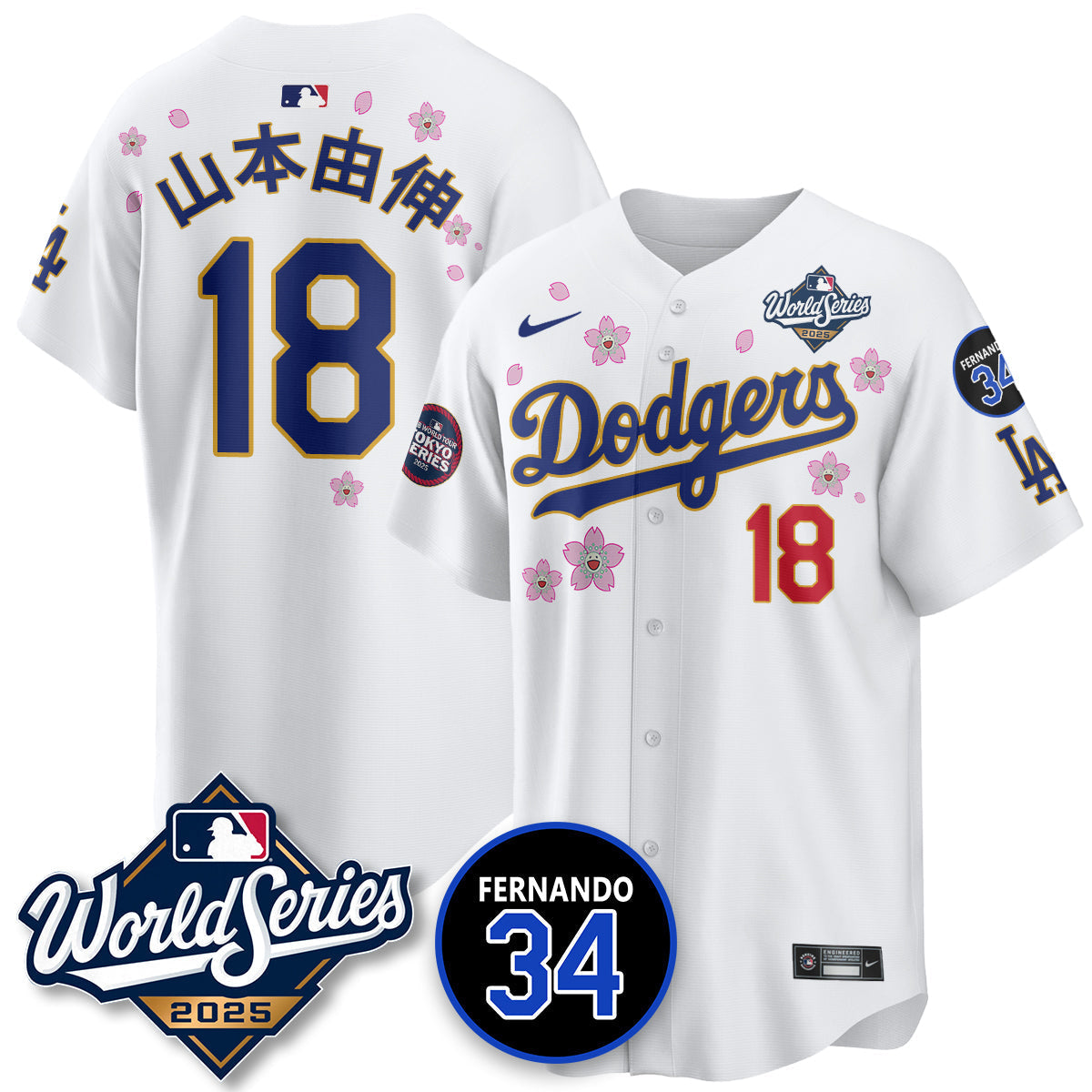 LAD Tokyo Series 2025 NL Champions Jersey - Stitched