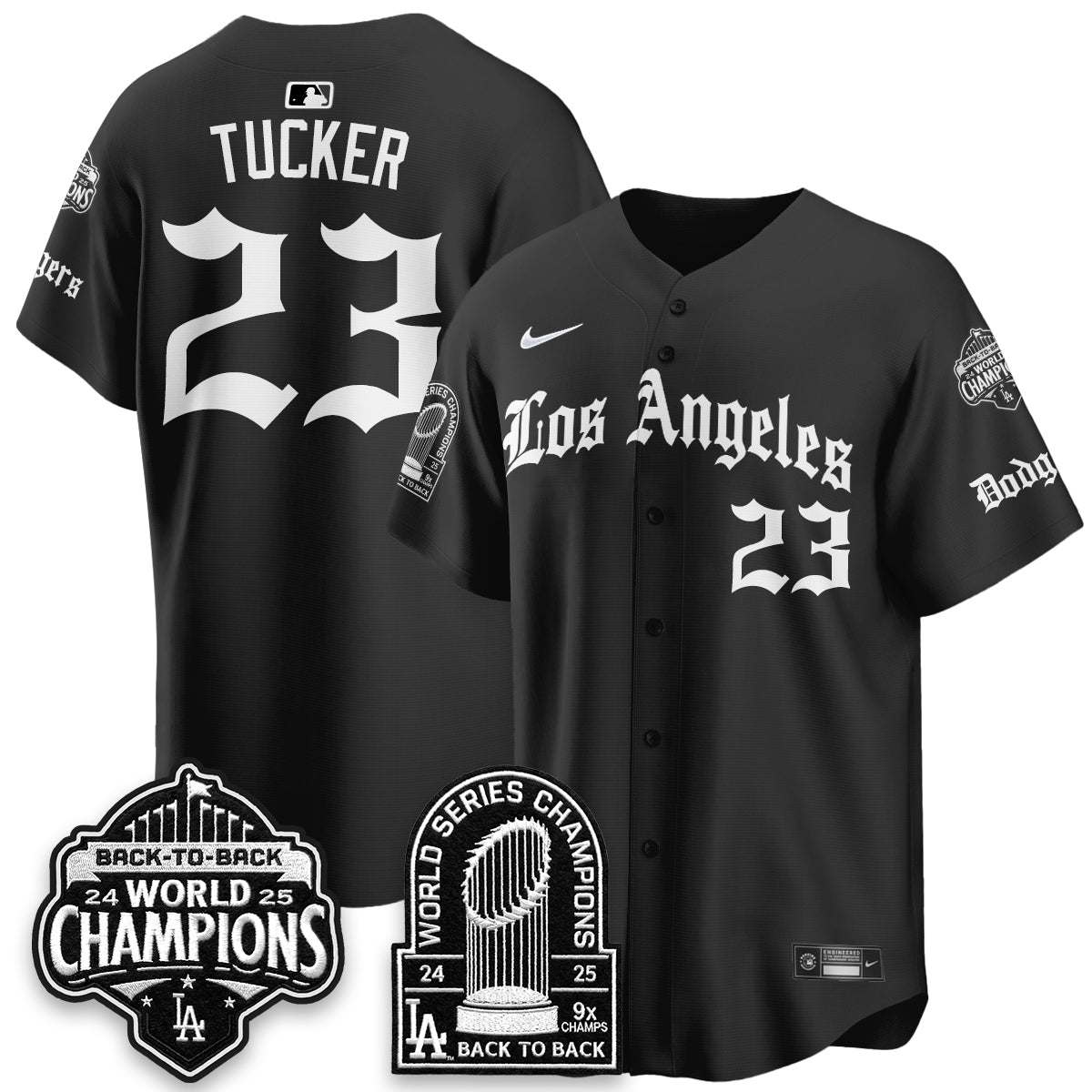 LAD WS Champions Back 2 Back Patch Vapor Premier Limited Gothic Edition Jersey - Stitched