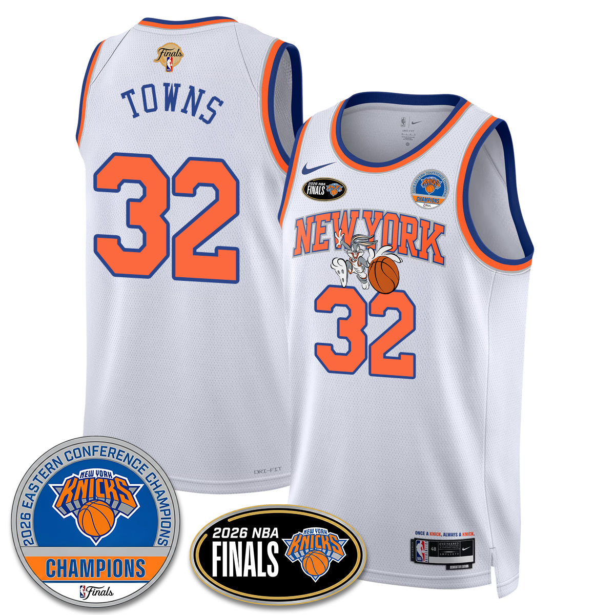 NYK 2026 Basketball  Eastern Conference Champions x Bunny Vapor Jersey - Stitched