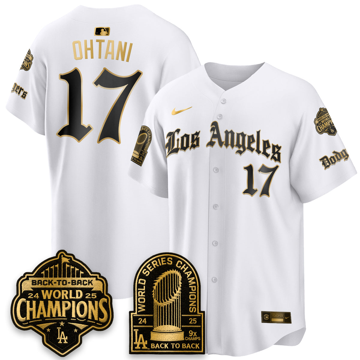 LAD WS Champions Back 2 Back Patch Vapor Premier Limited Gothic Edition Jersey - Stitched