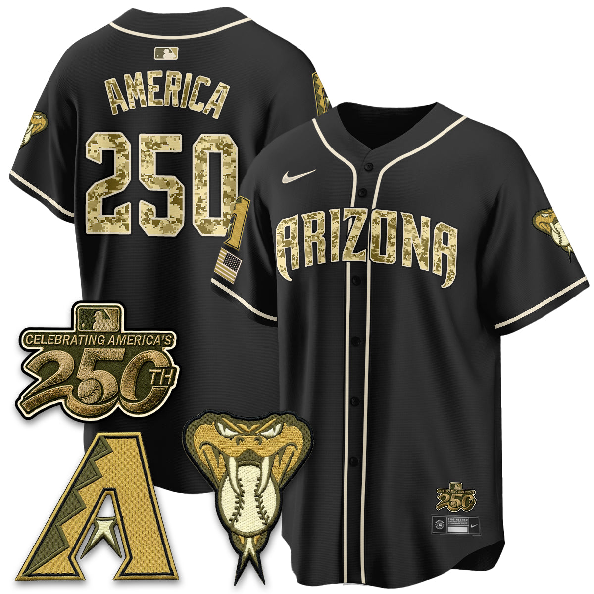 ARI Salute to Service 2026 Vapor Premier Limited Jersey - Stitched