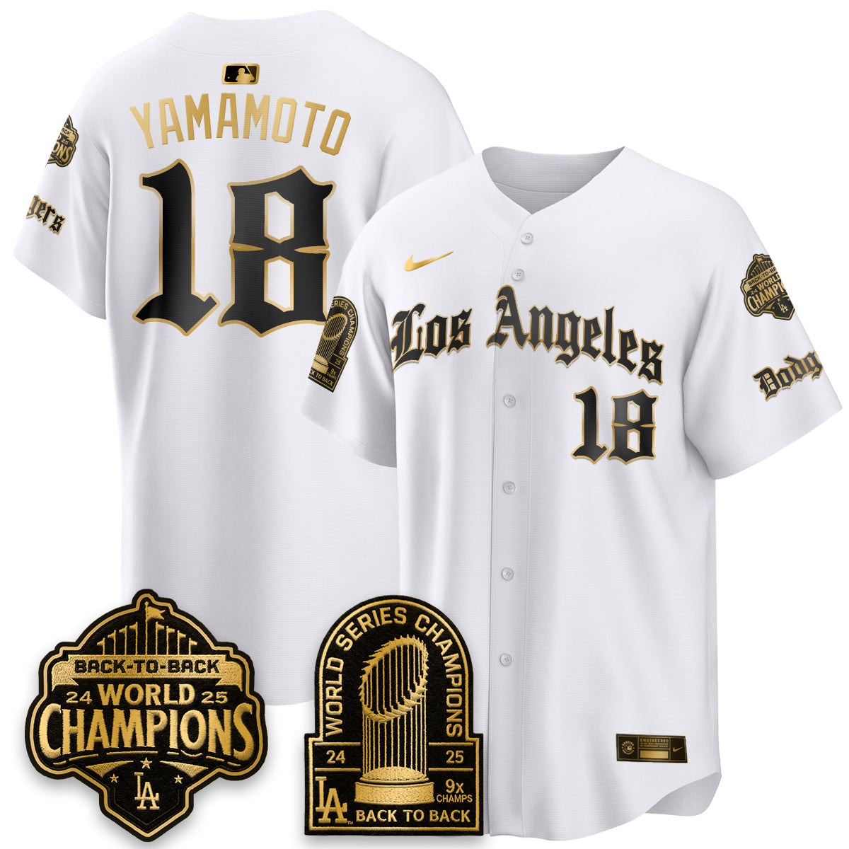 LAD WS Champions Back 2 Back Patch Vapor Premier Limited Gothic Edition Jersey - Stitched