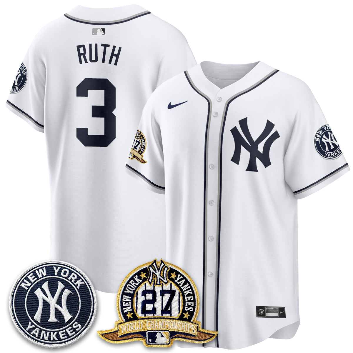 NYY 2026 Black Out Style Vapor Limited Jersey - Stitched