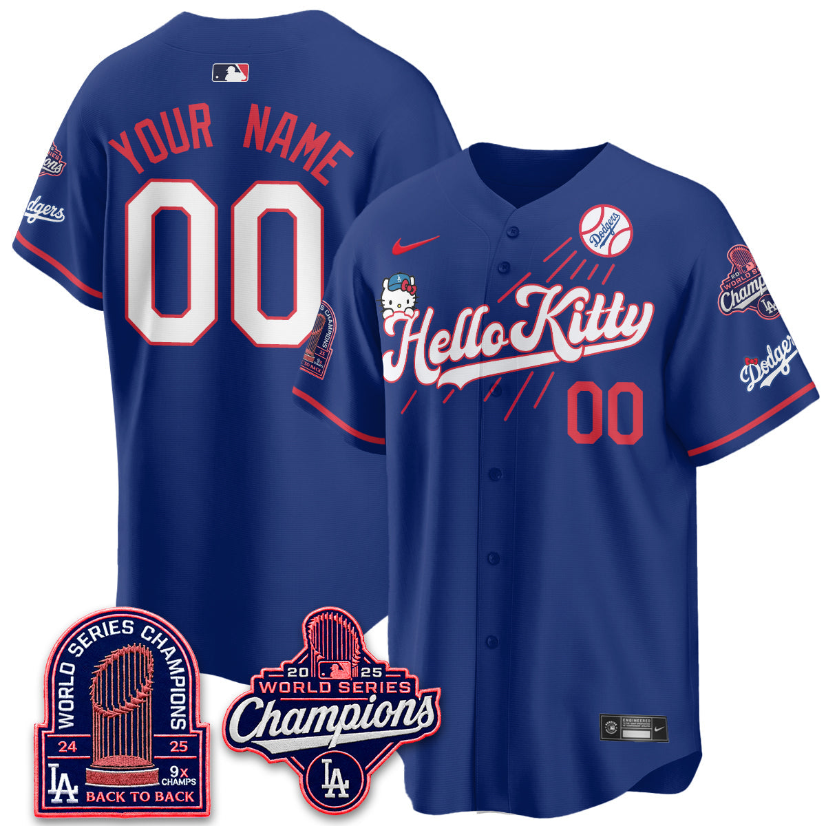 LAD x Hello Kitty Night 2026 Vapor Custom Jersey - Stitched - V3