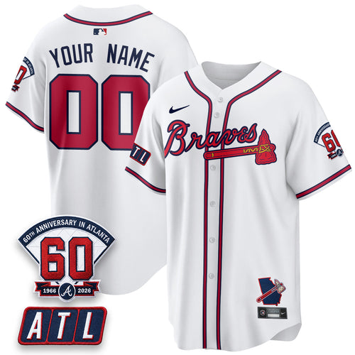 ATL 2026 60th Anniversary Vapor Limited Custom Jersey - Stitched
