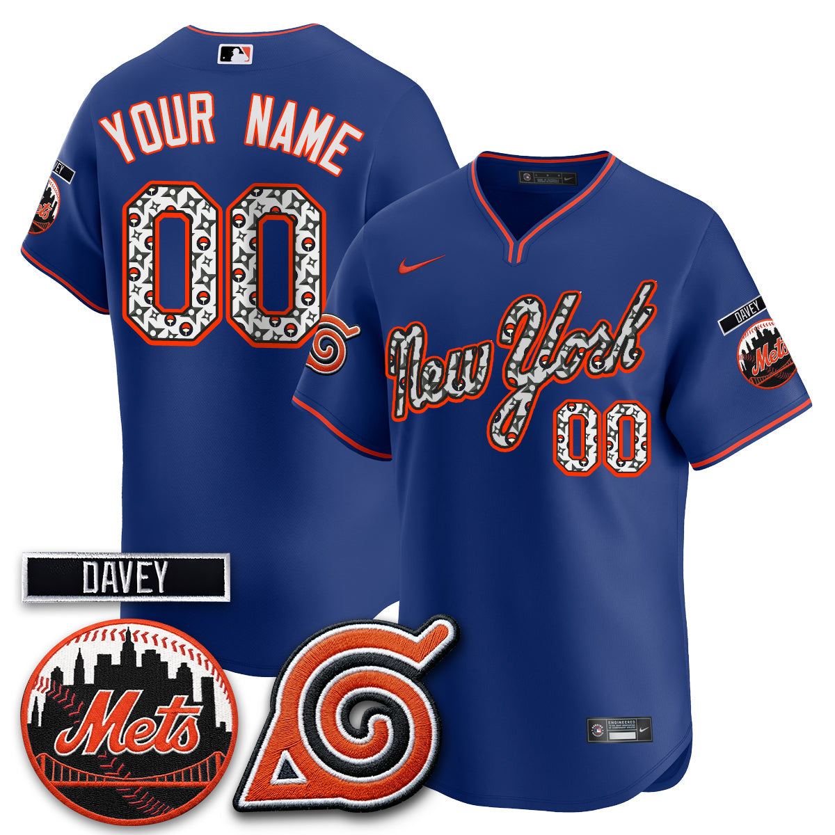 NYM x Naruto Nights 2026 Vapor Limited Custom Jersey - Stitched V2