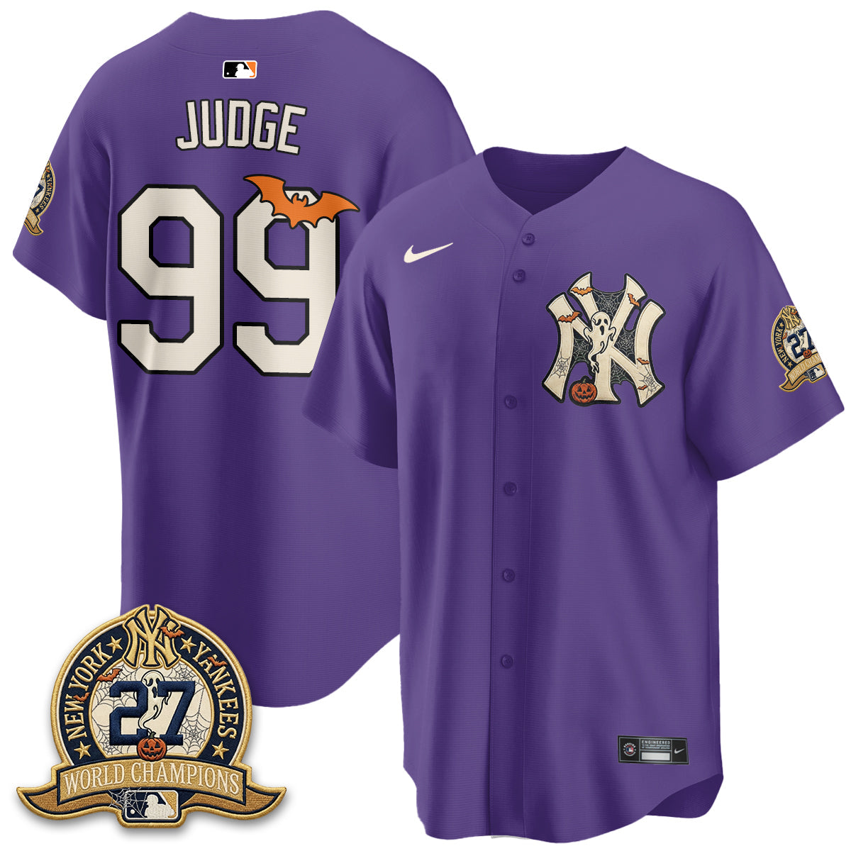 NYY Halloween 2026 Vapor Limited Jersey - Stitched
