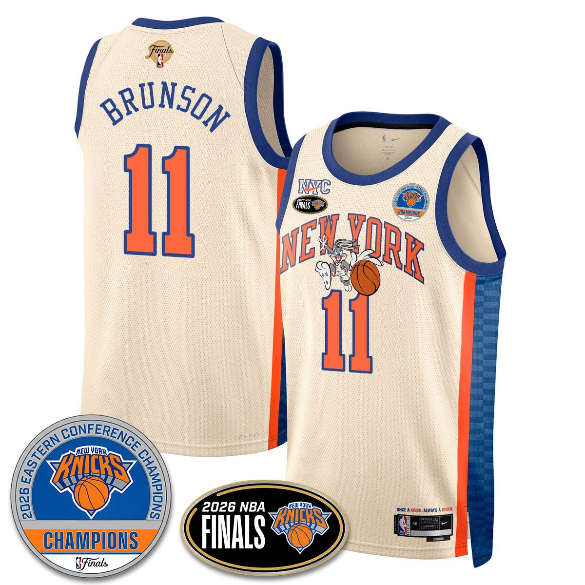 NYK 2026 Basketball  Eastern Conference Champions x Bunny Vapor Jersey - Stitched