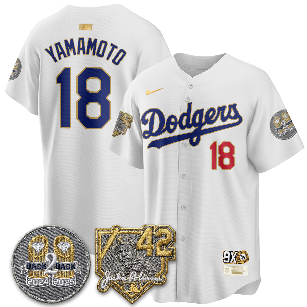 LAD -  2026 Jackie Robinson Day Vapor Limited Jersey - Stitched