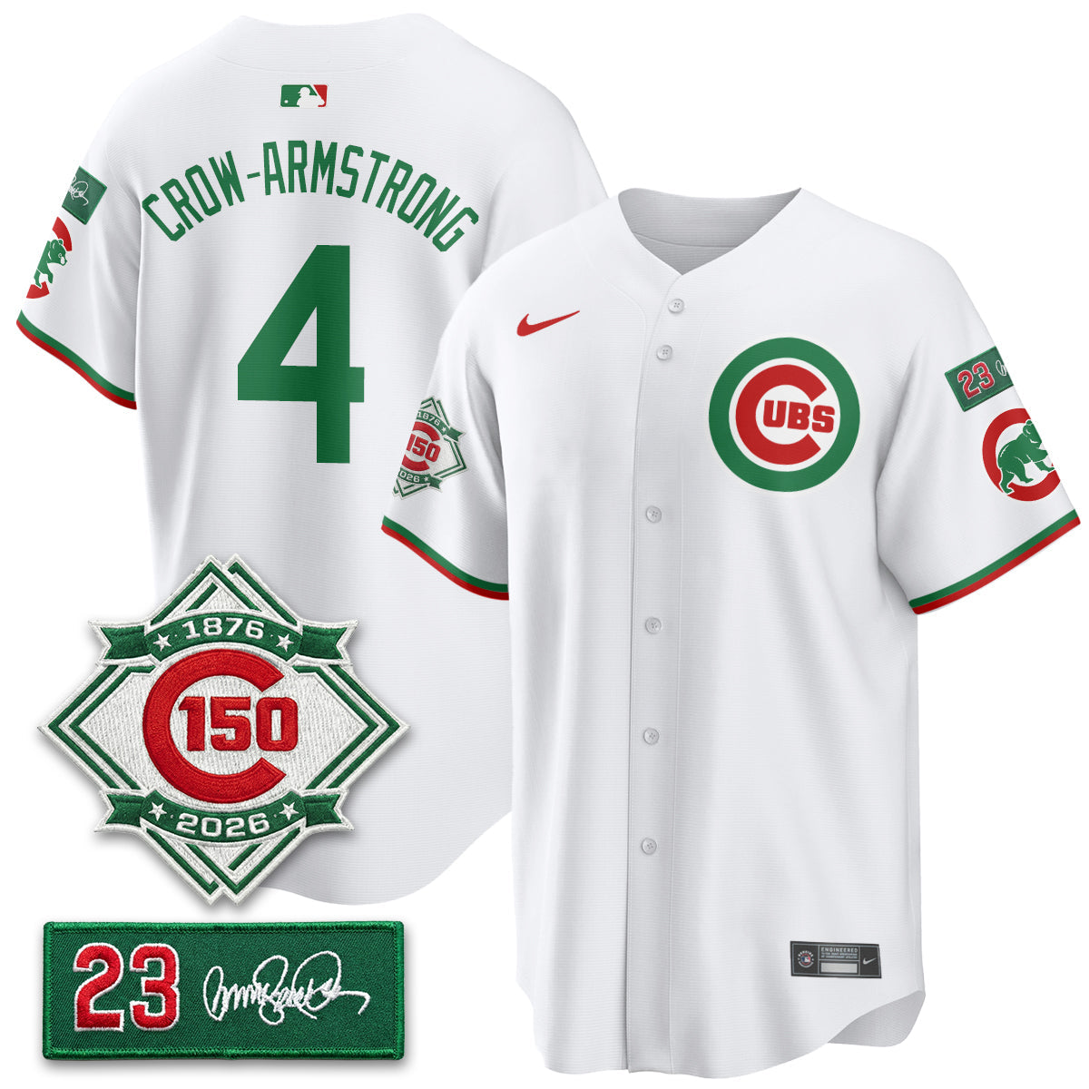 CHC Limited Mexico Jersey - 150th Anniversary + Ryne Sandberg Tribute Patch Stitched