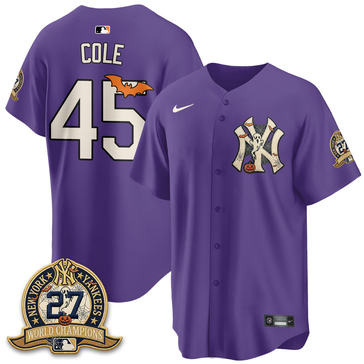 NYY Halloween 2026 Vapor Limited Jersey - Stitched